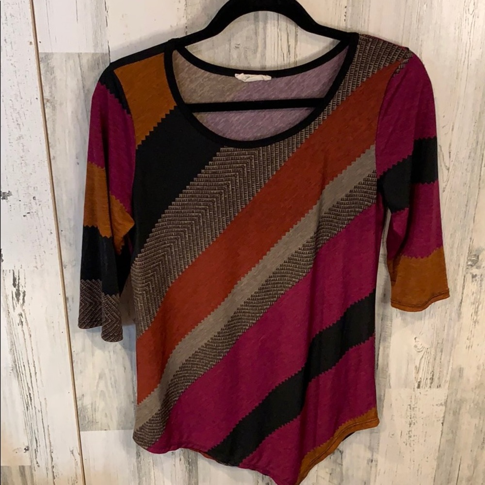 Striped tunic top